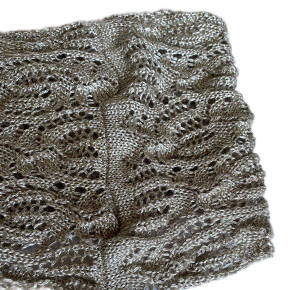Coldwater Creek Scarf Women's  Polyester/Acrylic Blend Knit Infinity Scarf Taupe - Picture 3 of 5